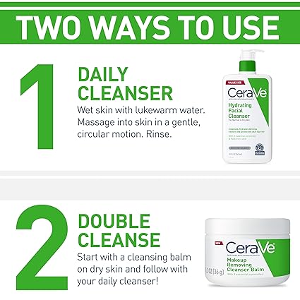 CeraVe Hydrating Facial Cleanser | Moisturizing Face Wash For Dry Skin