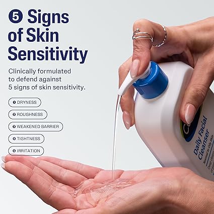 Cetaphil Face Wash, Daily Facial Cleanser for Sensitive Skin